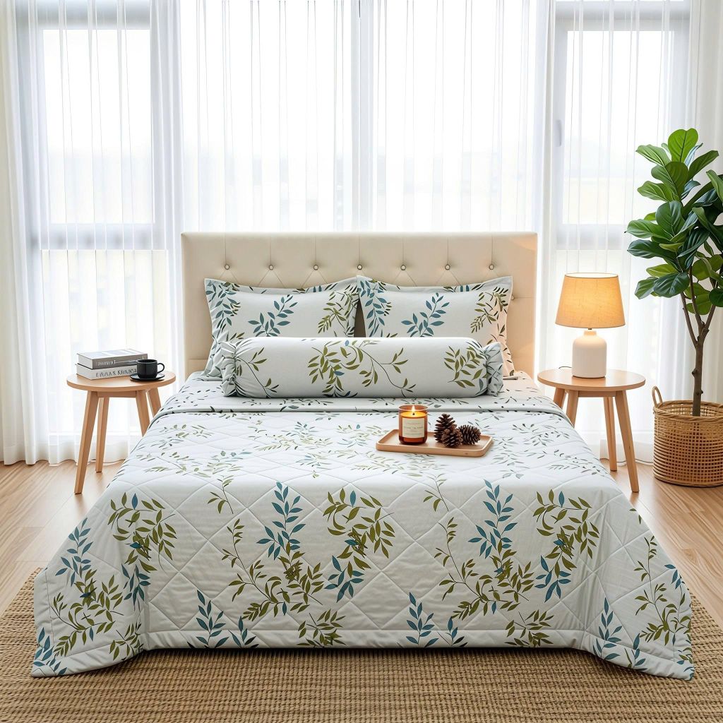  Bộ Ga Gối Phi Lụa Tencel Daisy thoáng mát, mềm mịn nệm 5cm 10cm 15cm 20cm -  Ngọc Hạnh Bedding 