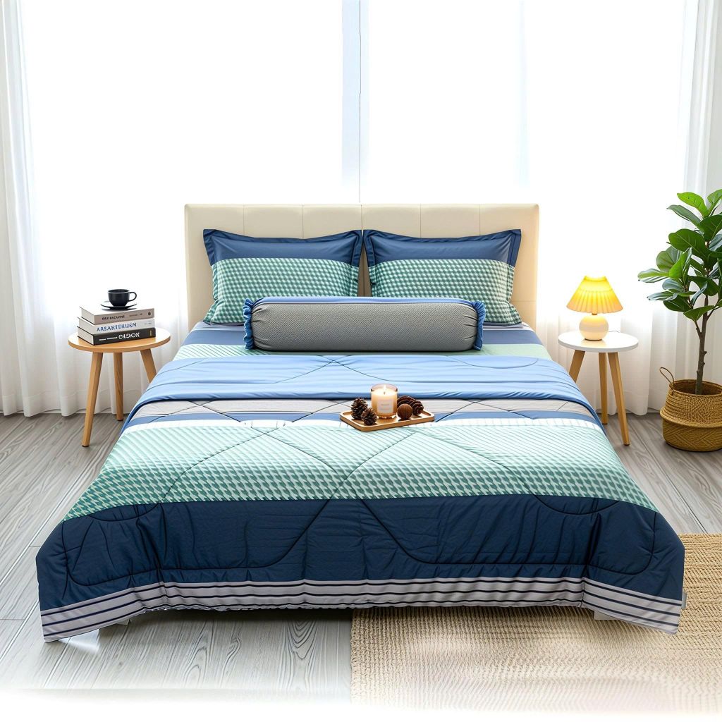  Bộ Ga Gối Phi Lụa Tencel Daisy thoáng mát, mềm mịn nệm 5cm 10cm 15cm 20cm -  Ngọc Hạnh Bedding 