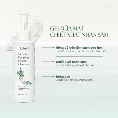  GINSENG PURIFYING FACIAL CLEANSER - Gel rửa mặt thanh lọc da chiết xuất rễ nhân sâm 130ml 