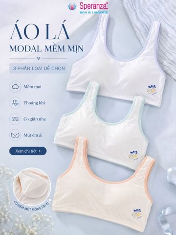 COMBO 2 Áo Lá Modal Speranza SPAL1019SH Mút Liền Thấm Hút Thoáng Khí