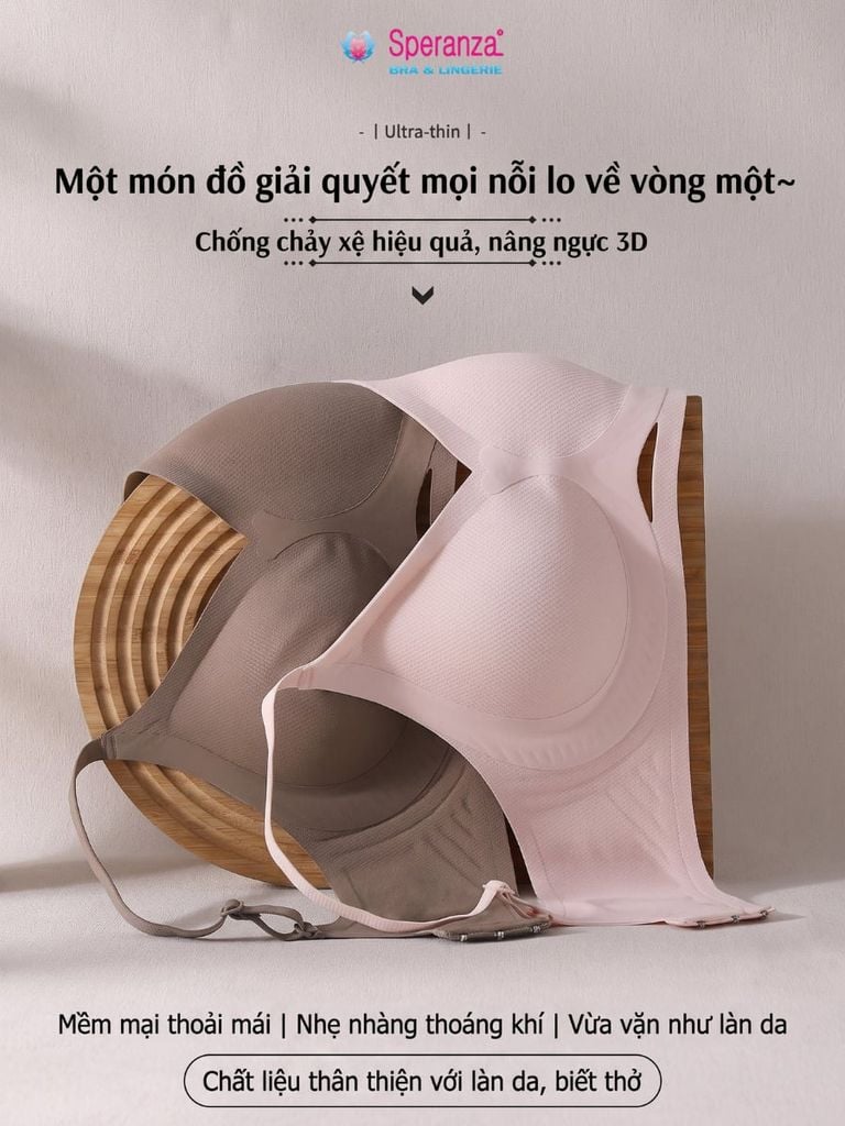 Áo ngực không gọng Speranza SPA6808NK định hình chống chảy xệ nâng 3D