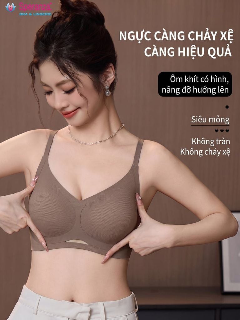 Áo ngực không gọng Speranza SPA6808NK định hình chống chảy xệ nâng 3D