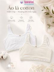 COMBO 2 Áo Lá Học Sinh Speranza SPAL0014SH Cotton Thoáng Khí