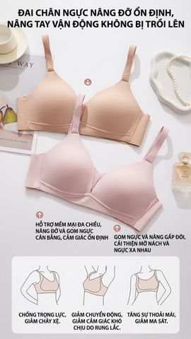Áo Lót Nữ Speranza A299NK Không Gọng Đệm Cao Su Gom Nâng Chống Xệ
