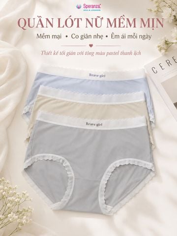 Quần Lót Nữ Speranza SPQ01209 Cạp Êm Mềm Mịn Co Giãn Thoải Mái