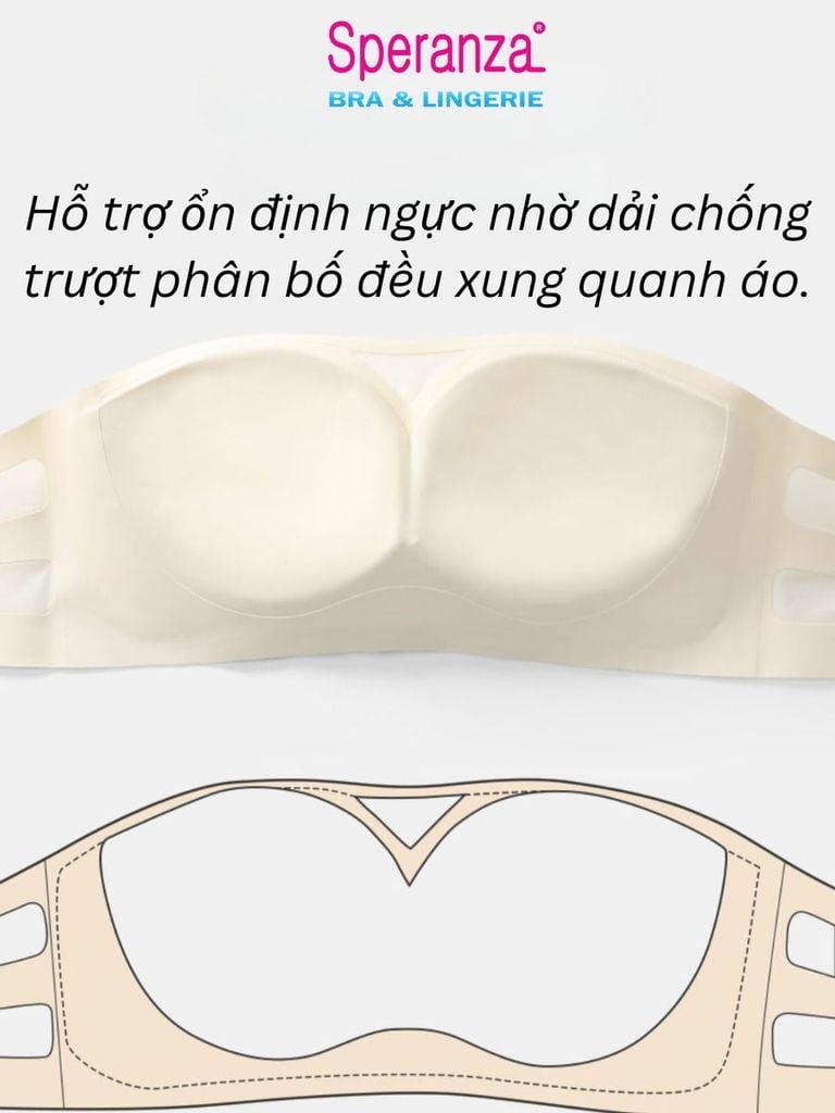 Áo Ngực Quây Speranza SPA101SH Không Gọng Chống Trượt Nâng Ngực
