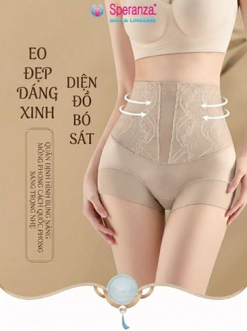 Quần Gen Bụng Zstyle ZQG9669NK Lưng Cao Phối Ren Nâng Mông