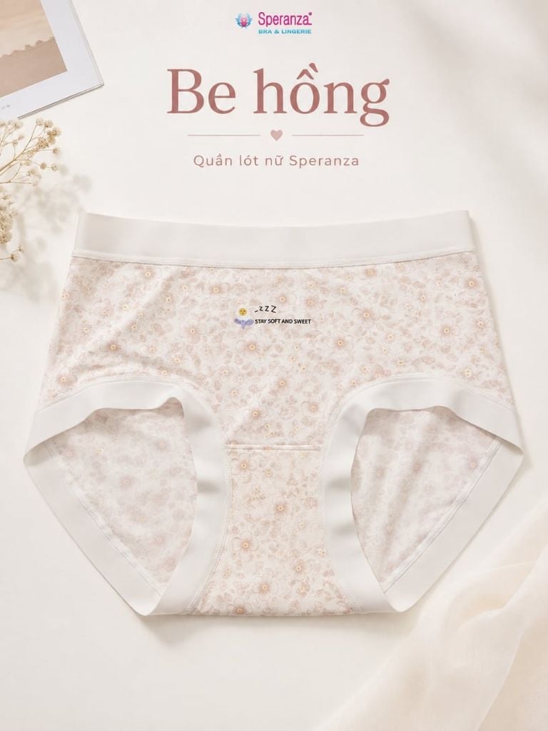 Quần Lót Nữ Speranza Q149NK Hoa Nhí Cạp Mềm Co Giãn Thoáng Mát