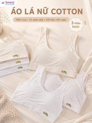 Áo Bra Nữ Cotton Speranza SPAL01908SH Có Mút Nhẹ, Form Ôm Đến 65kg