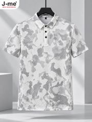 Áo Polo Nam JME JMT299SH Thể Thao Co Giãn, Giữ Form Tốt