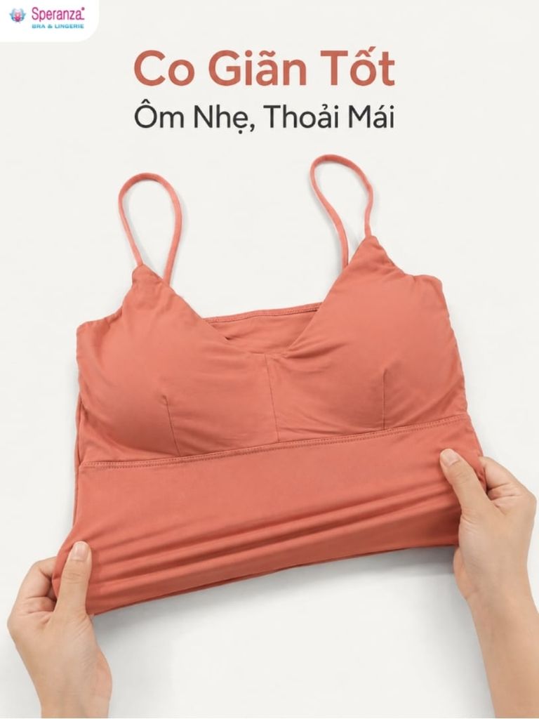 Áo Lá Nữ Speranza SPAL732SH Mút Mỏng Không Gọng Mềm Mịn Co Giãn