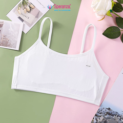 Áo lót bé gái Speranza lụa lạnh cotton thoáng khí | Êm nhẹ, chống lộ dấu, dây vai co giãn chắc chắn SPAL143SH