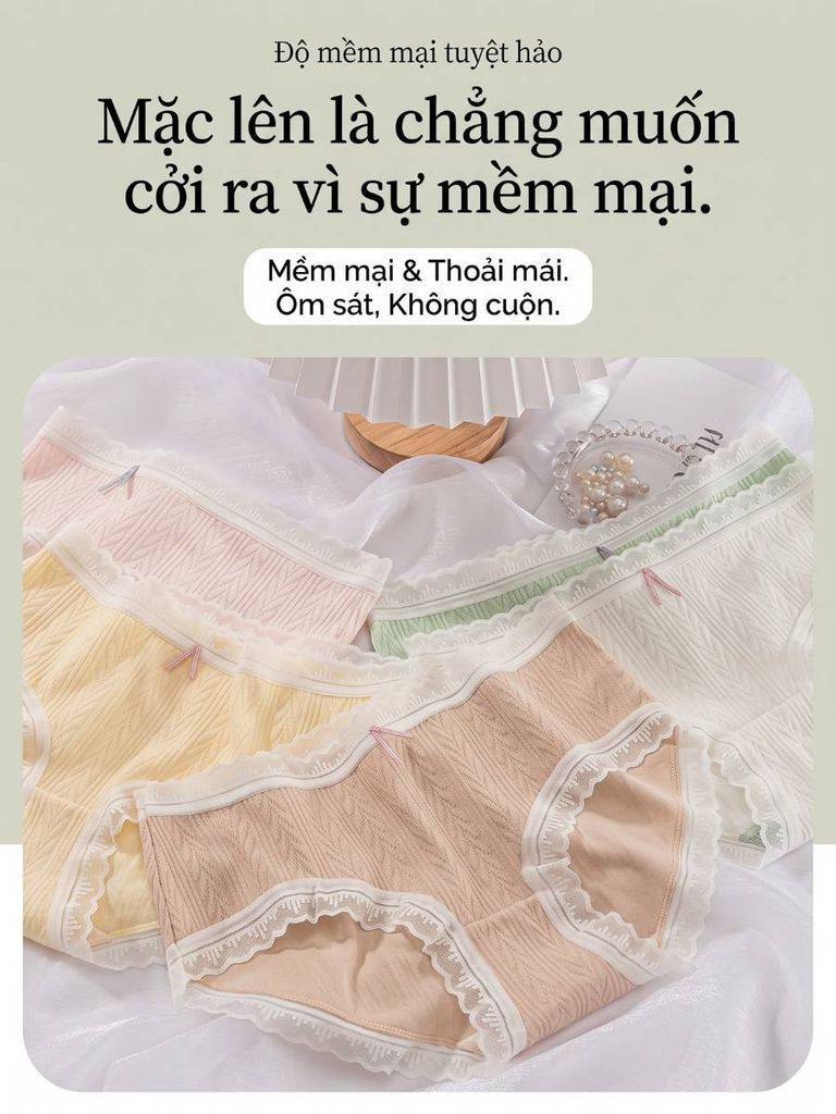 Combo 3 Quần Lót Nữ Speranza SPQ724SH Kháng Khuẩn 5A Mềm Mại