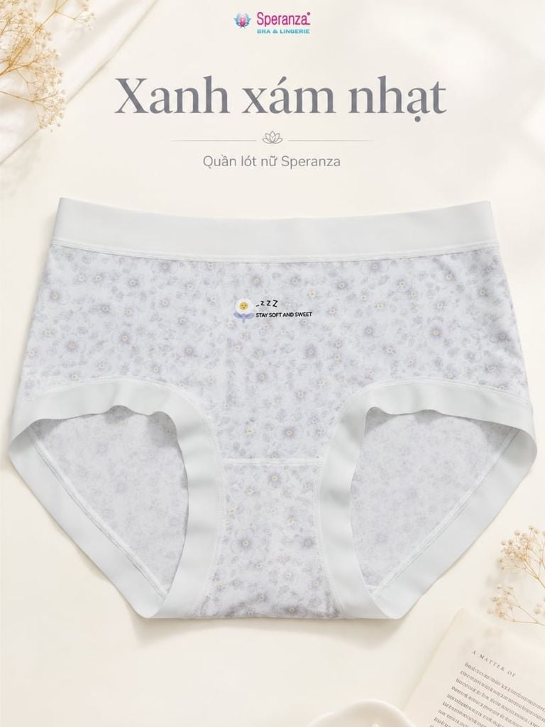 Quần Lót Nữ Speranza Q149NK Hoa Nhí Cạp Mềm Co Giãn Thoáng Mát