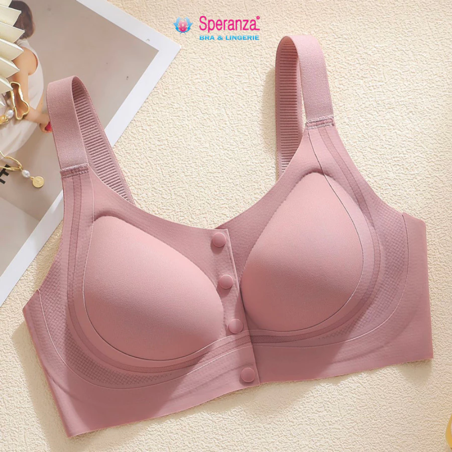 Áo Lót Không Gọng Nâng Đỡ Vòng 1 Lớn – Cúp Mỏng Cài Trước – Co Giãn Thoáng Mát Cho Người Trung Niên SPA811SH