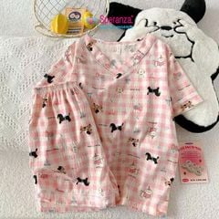 Đồ Bộ Mặc Nhà Nữ Speranza SBD709SH Vải Cotton Nhăn Dáng Đùi