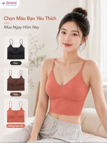 Áo Lá Nữ Speranza SPAL732SH Mút Mỏng Không Gọng Mềm Mịn Co Giãn