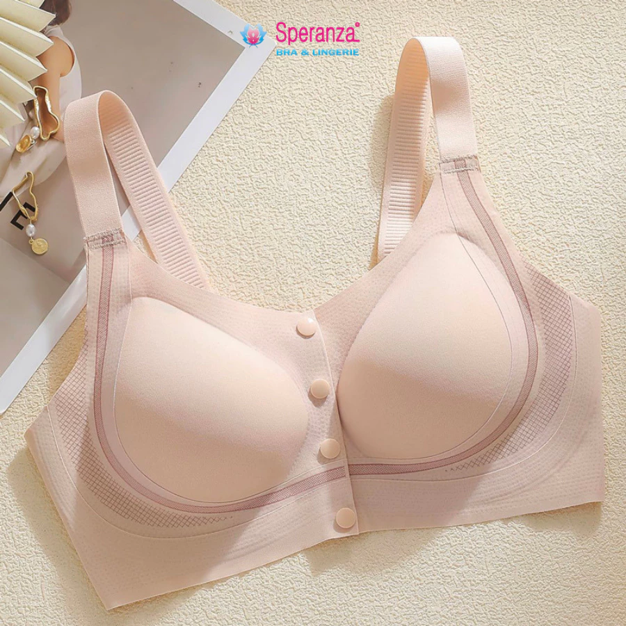 Áo Lót Không Gọng Nâng Đỡ Vòng 1 Lớn – Cúp Mỏng Cài Trước – Co Giãn Thoáng Mát Cho Người Trung Niên SPA811SH