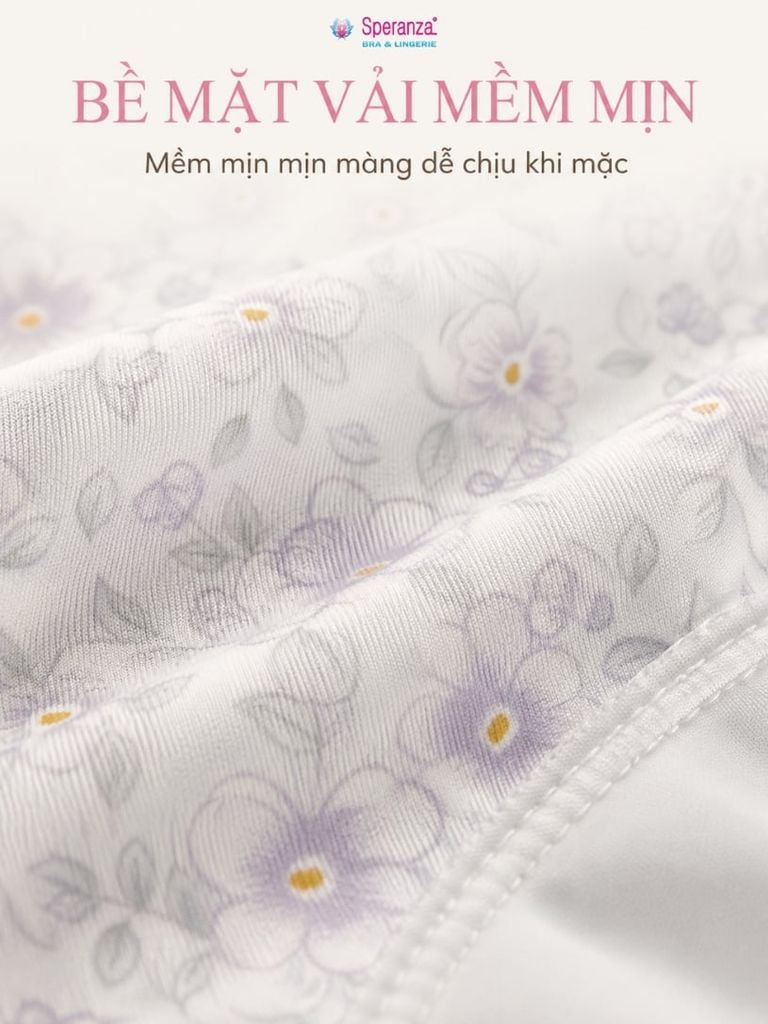Quần Lót Nữ Speranza Q149NK Hoa Nhí Cạp Mềm Co Giãn Thoáng Mát