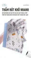 Combo 4 Quần Lót Boxer Bé Trai J-me Cotton Loại A Kháng Khuẩn 5A