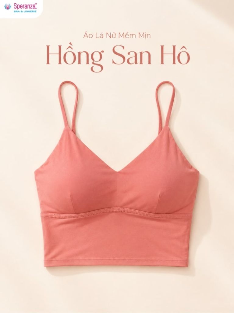 Áo Lá Nữ Speranza SPAL732SH Mút Mỏng Không Gọng Mềm Mịn Co Giãn