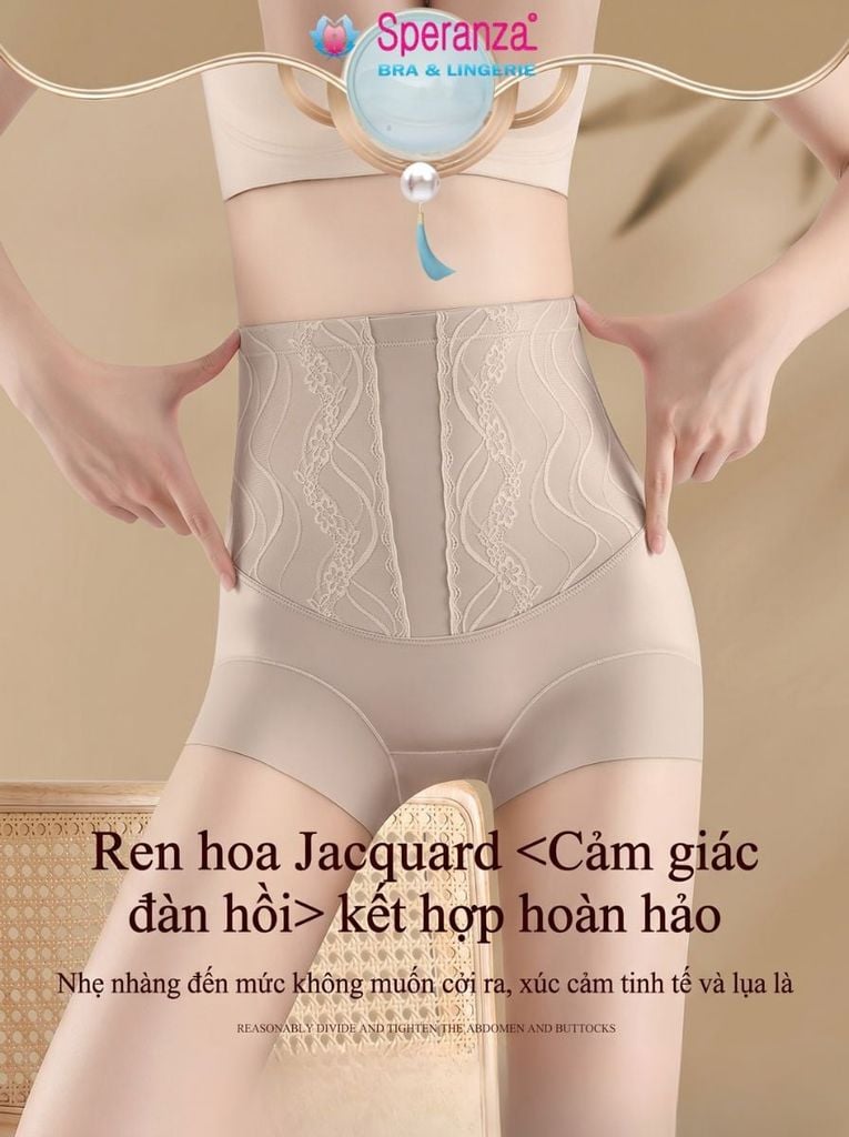 Quần Gen Bụng Zstyle ZQG9669NK Lưng Cao Phối Ren Nâng Mông