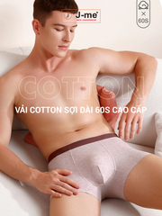 [Hàng mới] Quần lót nam cotton J-me dáng boxer – Không đường may – Co giãn thoải mái - JM3719SH