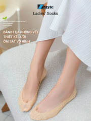 Combo 4 Vớ nữ Zstyle siêu mỏng không viền, giấu gót chống tuột – Vớ mang giày búp bê, giày cao gót ZLS008SH