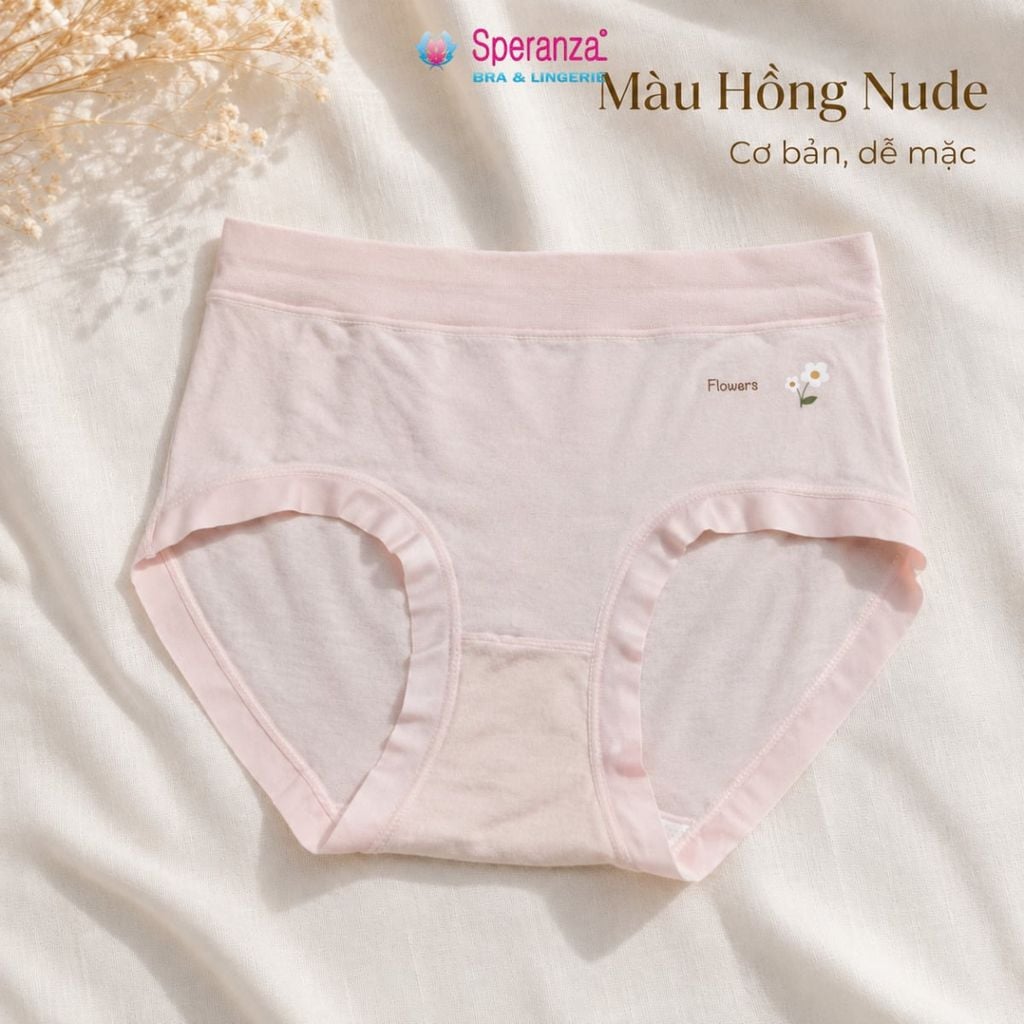 Quần Lót Nữ Cotton Q129NK Cạp Vừa Họa Tiết Hoa Nhí Mềm Mại