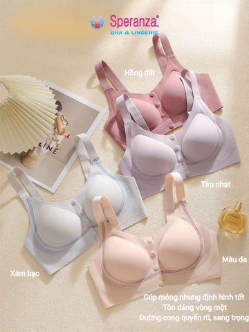 Áo Lót Không Gọng Nâng Đỡ Vòng 1 Lớn – Cúp Mỏng Cài Trước – Co Giãn Thoáng Mát Cho Người Trung Niên SPA811SH