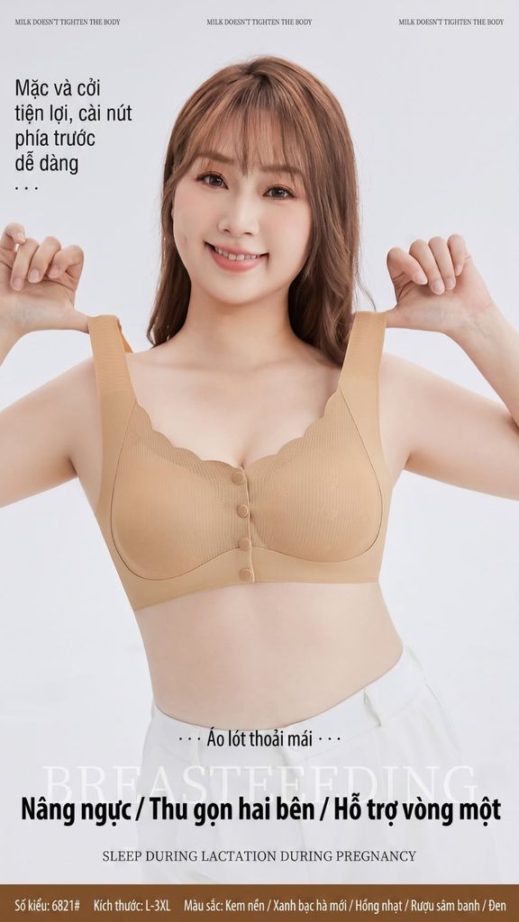 Áo Lót Cài Trước Không Gọng Zstyle ZAL6821NK Nâng Ngực Size L-3XL