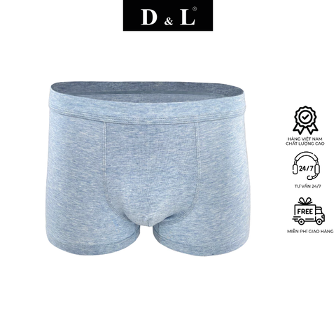 Quần boxer nam D&L underwear, chất thun cotton mềm mại, co dãn tốt, kháng khuẩn - DL005