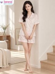 Bộ Mặc Nhà Nữ Speranza SBD0004 Tay Ngắn Quần Đùi Họa Tiết Pastel Dễ Thương