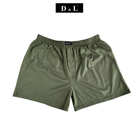 Quần Đùi Nam Mặc Cotton Kate Mềm Mát Lưng Thun Co Giãn Trên Gối, Không Túi DL001SH