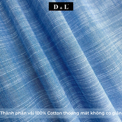 Quần Đùi Nam Mặc Cotton Kate Mềm Mát Lưng Thun Co Giãn Trên Gối, Không Túi DL001SH