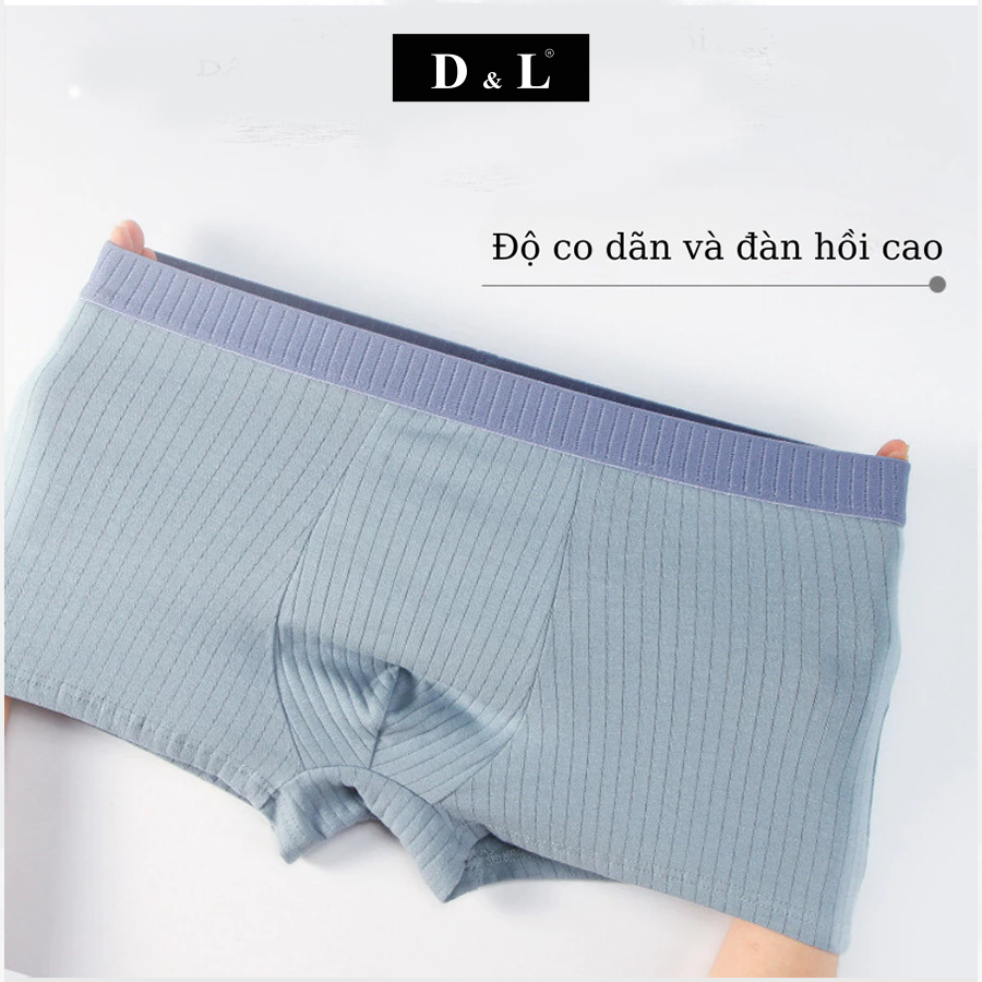 Quần sịp nam boxer , Cạp quần may liên, công nghệ dệt kim siêu co dãn, mềm mại thoải mái DL003SH