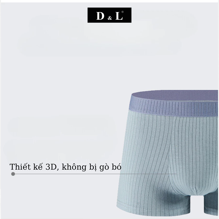 Quần sịp nam boxer , Cạp quần may liên, công nghệ dệt kim siêu co dãn, mềm mại thoải mái DL003SH