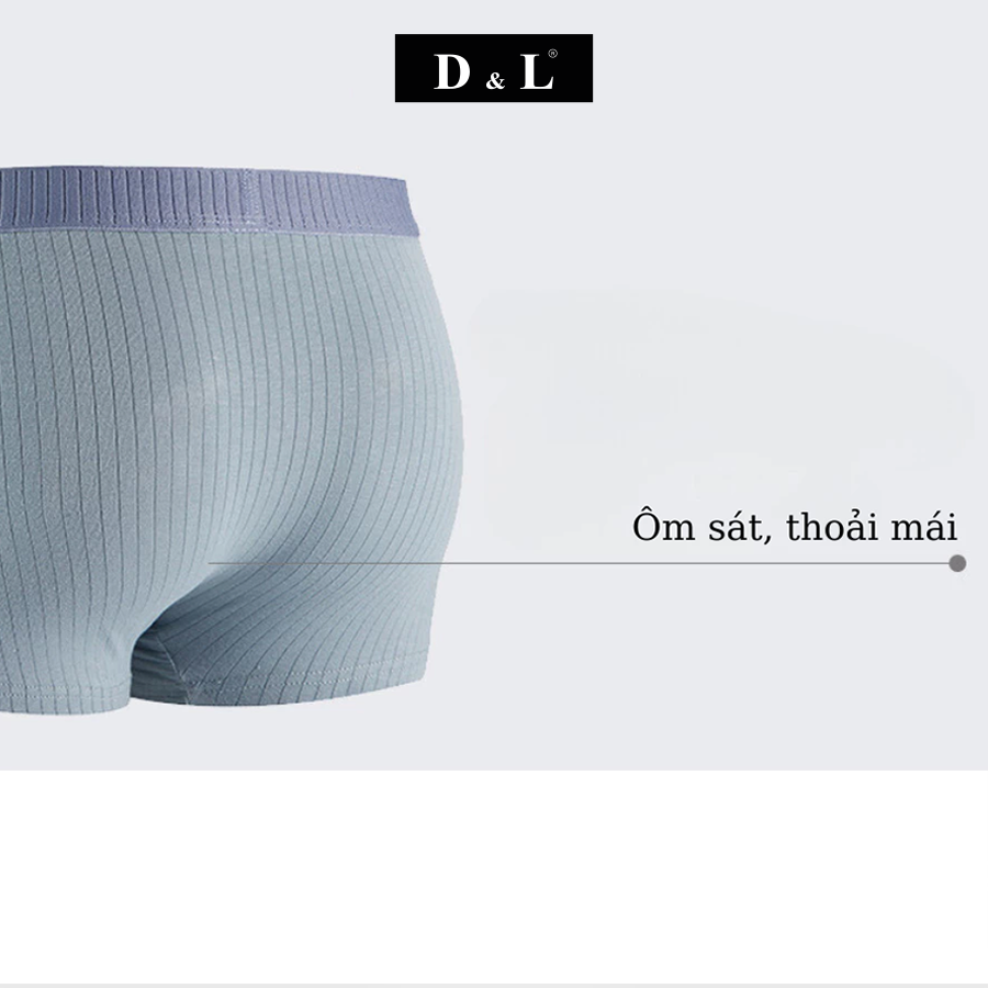 Quần sịp nam boxer , Cạp quần may liên, công nghệ dệt kim siêu co dãn, mềm mại thoải mái DL003SH