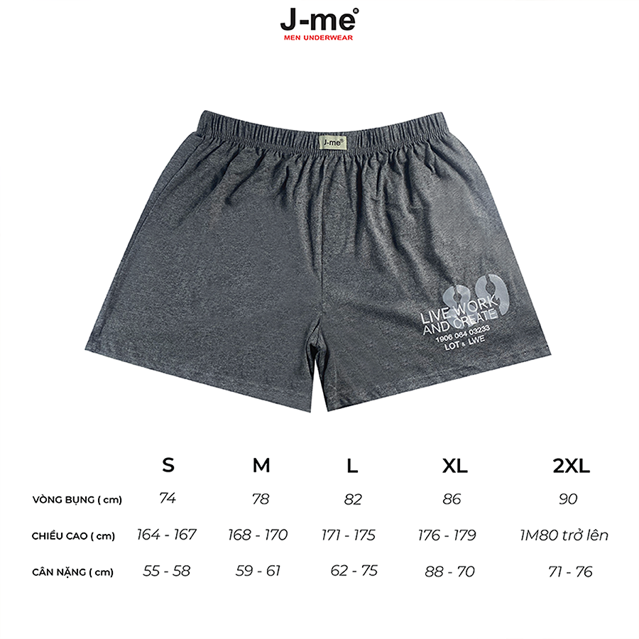 Quần đùi nam size lớn  mặc nhà  ngủ thoáng co dãn 4c JMB024SH