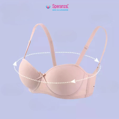 Áo ngực không gọng Speranza, nâng ngực 3/4 cúp mút dày nhẹ, dây tháo rời, nhiều màu, thoáng khí SPA8806SH