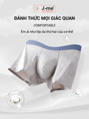 [Hàng mới] Quần lót nam cotton J-me dáng boxer – Không đường may – Co giãn thoải mái - JM3719SH