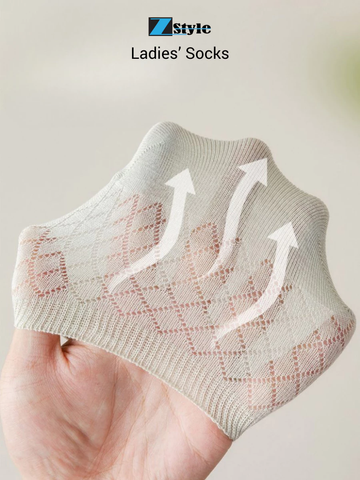 Combo 5 đôi Vớ Lười Nữ Zstyle – Cotton Tự Nhiên Kháng Khuẩn, Co Giãn Tốt, Thoáng Khí – Dài 20.5cm ZLS005SH