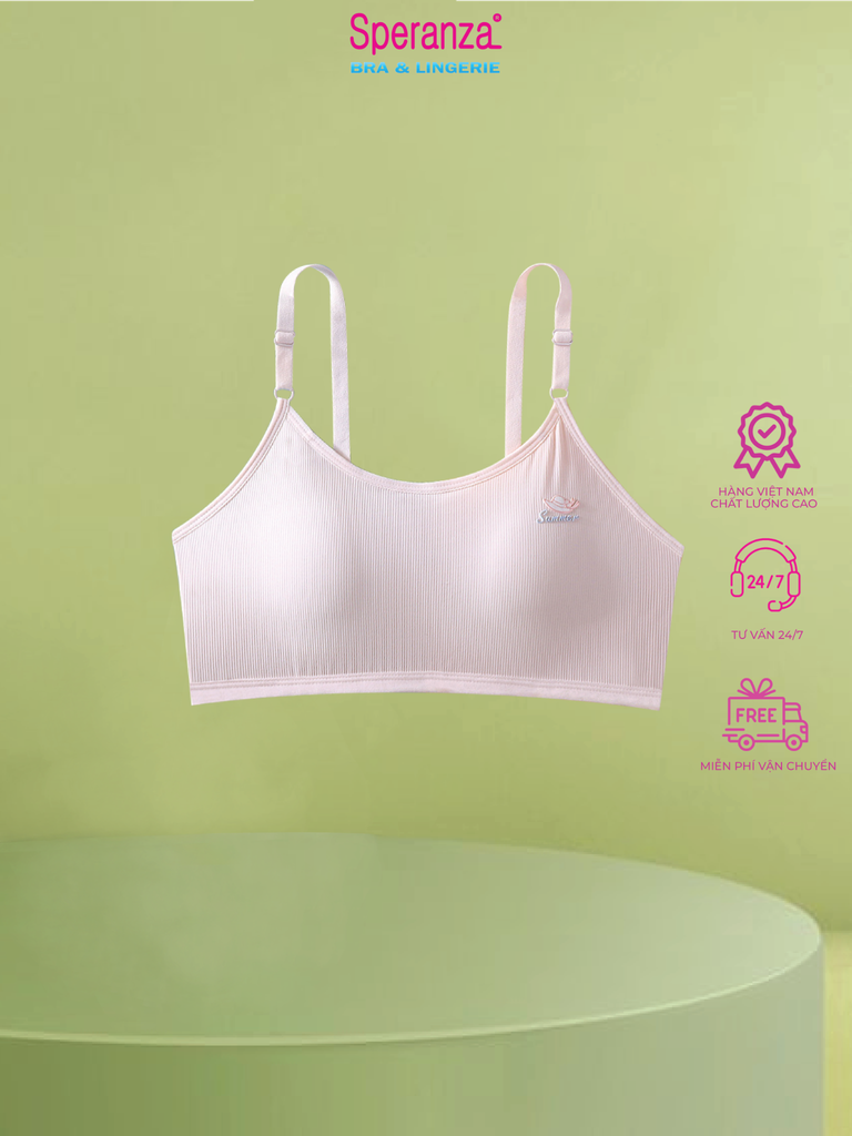 Áo Lá Nữ Sinh Speranza, Mút Mỏng Mềm Mại, Nhiều Lỗ Thoáng Khí, Bé Gái 35-50kg Mặc Vừa SPAL142SH