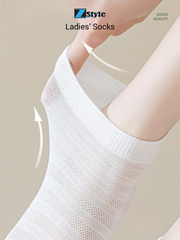 Combo 4 Đôi Vớ Nữ Zstyle – Co Giãn Tốt, Mềm Mịn, Kháng Khuẩn – Nhiều Màu Pastel Dễ Thương ZMS004SH