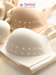 Áo Ngực Nữ Cao Cấp Speranza Nút Gài Trước Thoáng Khí – 3 Màu Đen Nâu Kem, Size M-3XL - SPA0817SH