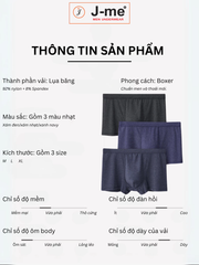 Quần lót boxer J-me thoáng khí, lụa băng dành cho nam, nhanh khô và mát mẻ - JM815SH
