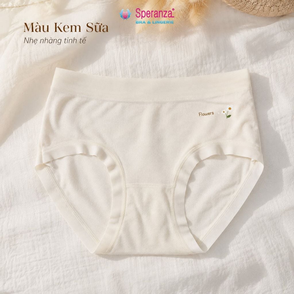 Quần Lót Nữ Cotton Q129NK Cạp Vừa Họa Tiết Hoa Nhí Mềm Mại