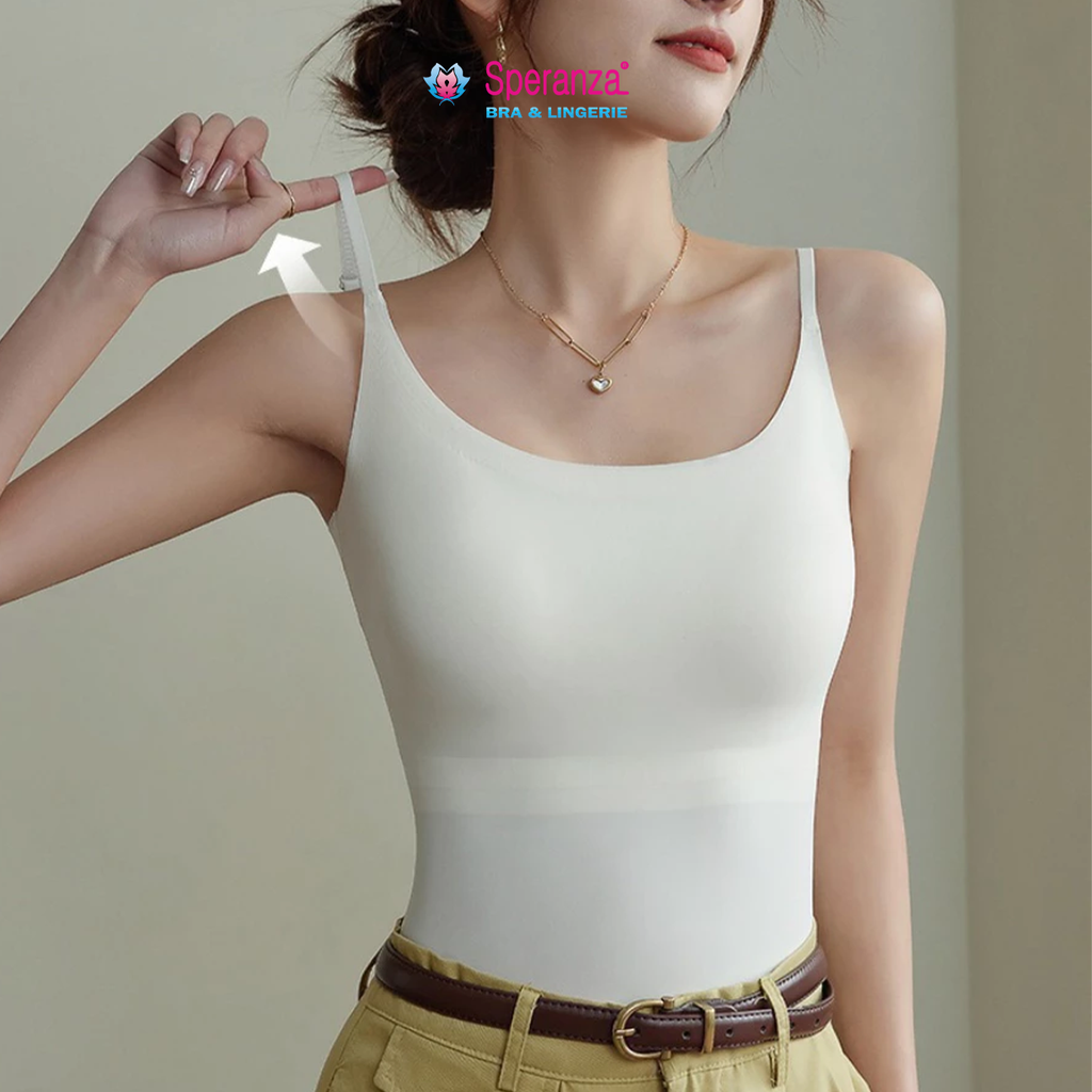 Áo lót 2 dây không gọng đệm mỏng Speranza - su đúc tàng hình, co giãn 4 chiều, mặc như không mặc SPAL6631SH