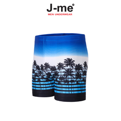 Quần bơi nam J-me họa tiết cây dừa , 60kg đến 80kg mặc vừa, co dãn 4 chiều, kiểu dáng thể thao - JMB1812SH
