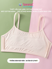 Áo lót bé gái Speranza lụa lạnh cotton thoáng khí | Êm nhẹ, chống lộ dấu, dây vai co giãn chắc chắn SPAL143SH